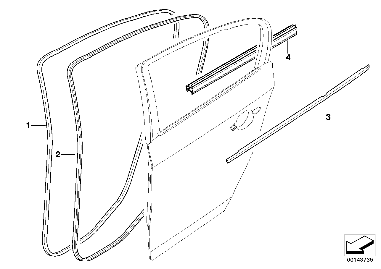 Проём двери BMW e90